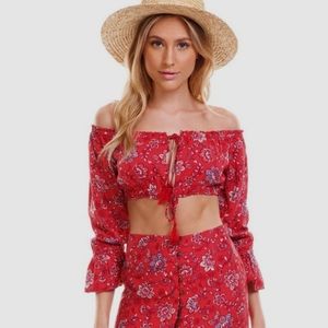 MINKPINK Boho Crop Top - Like New